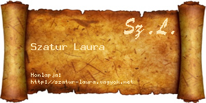 Szatur Laura névjegykártya